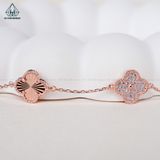  B900 Lắc tay VAN hồng đá móc máy 