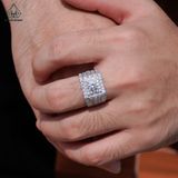  RMX179 6mm Nhẫn nam 5 hàng đá 