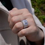  RMX181 7mm Nhẫn nam viền baguette 