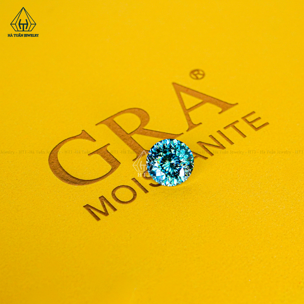  Moissanite xanh 161 giác MG161 