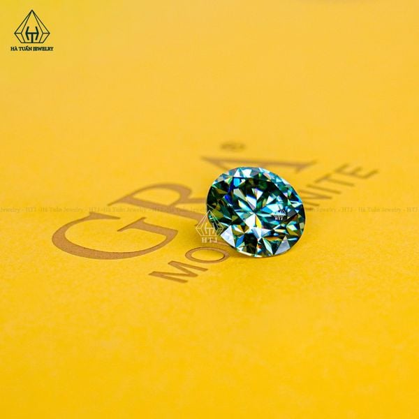  Moissanite xanh lá 57 giác MG57 