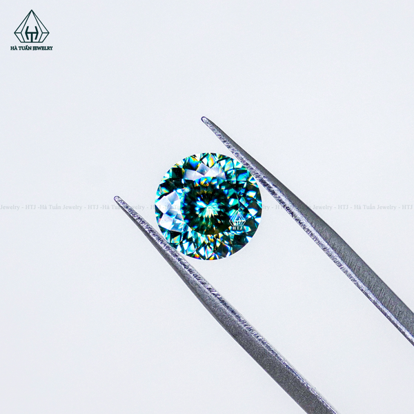  Moissanite xanh 161 giác MG161 