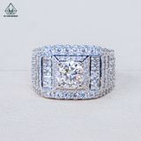  RMX181 7mm Nhẫn nam viền baguette 