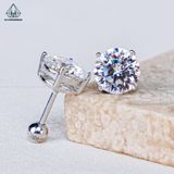  EX496 Bông tai chủ MOIS 6.5mm (không mã cạnh) 