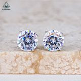  EX496 Bông tai chủ MOIS 6.5mm (không mã cạnh) 