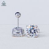  EX496 Bông tai chủ MOIS 6.5mm (không mã cạnh) 