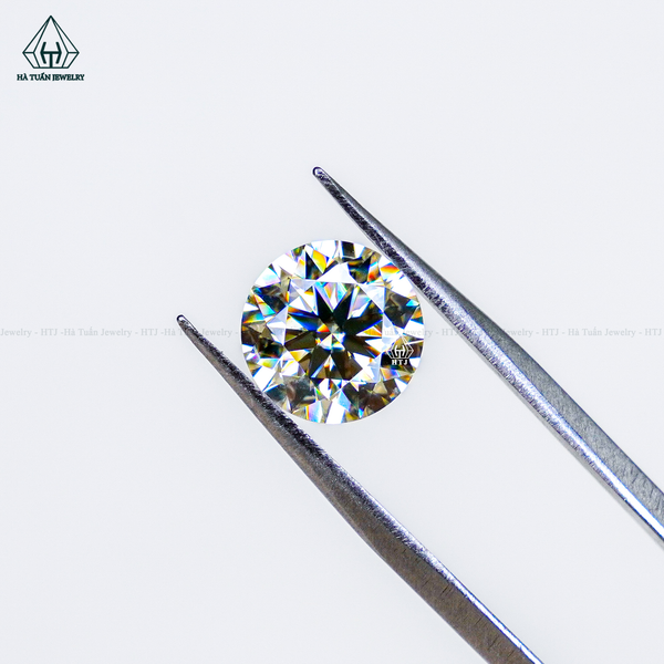  Moissanite vàng nhạt 57 giác MLY57 