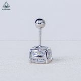  EX496 Bông tai chủ MOIS 6.5mm (không mã cạnh) 