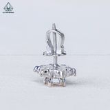  EX016 FULL MOIS 5mm Bông tai hoa 6 cánh (Không mã cạnh) 