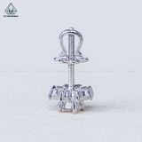  EX160 FULL MOIS 4mm bông tai hoa 8 cánh nhọn (Không mã cạnh) 