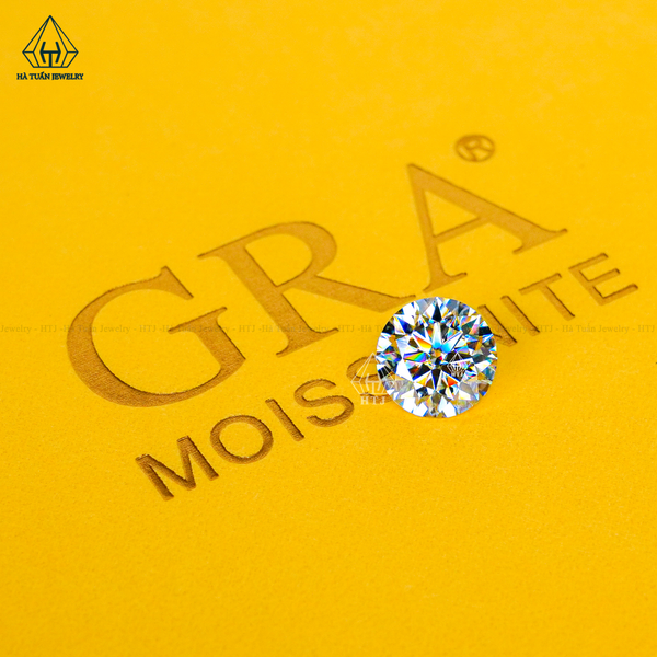  Moissanite vàng nhạt 57 giác MLY57 