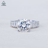  RX557 FULL MOIS 9mm Nhẫn nữ viền baguette 