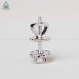  EX397 4mm Bông tai vuông 