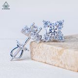  EX501 4mm Bông tai sao 4 cánh 