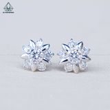  EX498 FULL MOIS 4.5mm Bông tai hoa 5 cánh 