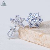  EX500 5mm Bông tai hoa tuyết 