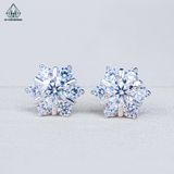  EX500 5mm Bông tai hoa tuyết 