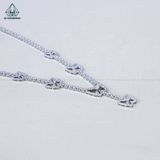  N691 Dây mặt liền full đá cz bướm móc máy 