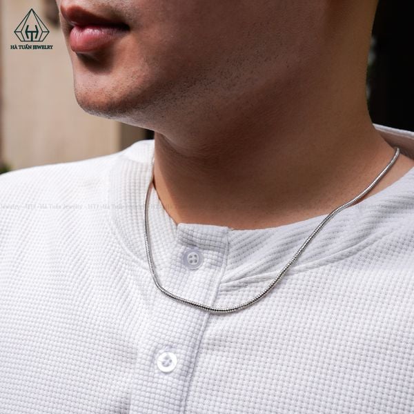  NCX034 2.5mm Dây chuyền mì kim cương 