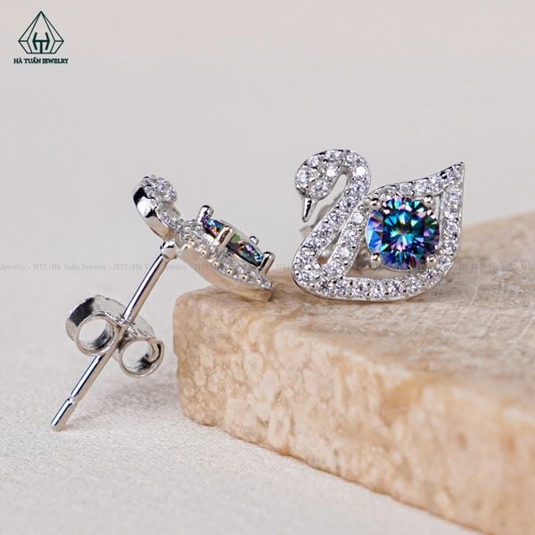  EX411 Bông thiên nga chủ MOIS 4mm Xanh Dương (không mã cạnh) 