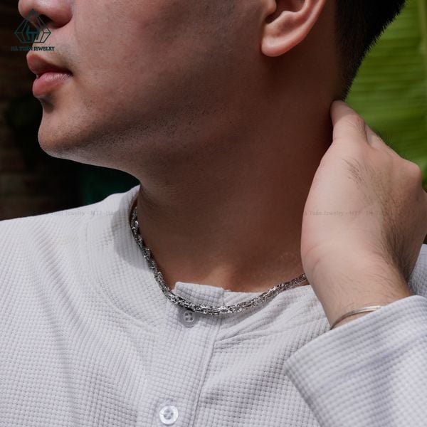  NCX038 5mm Dây chuyền vuông xoắn móc máy 