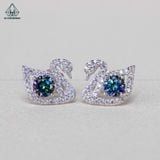  EX411 Bông thiên nga chủ MOIS 4mm Xanh Dương (không mã cạnh) 