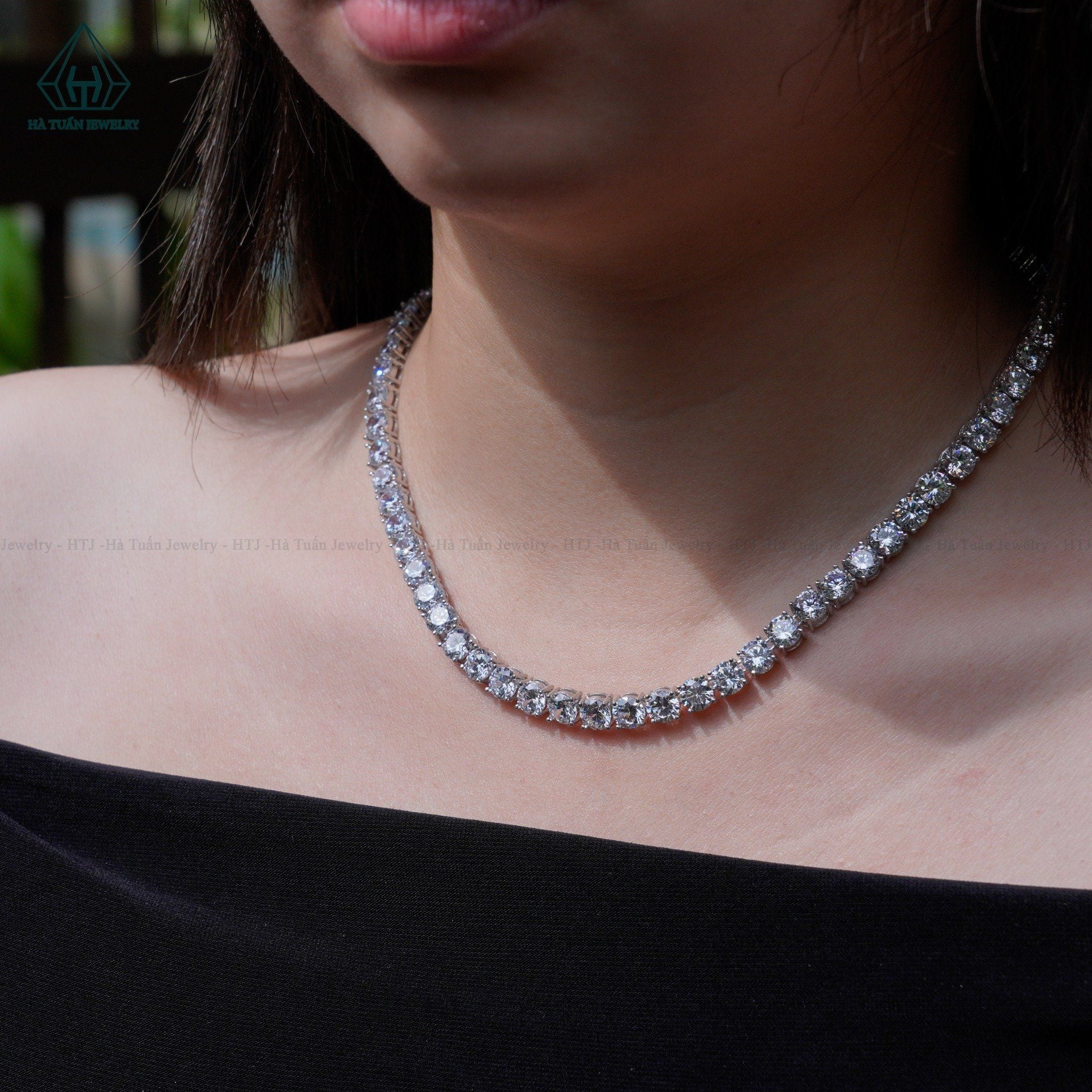  NCX085 6mm Dây chuyền full đá CZ 