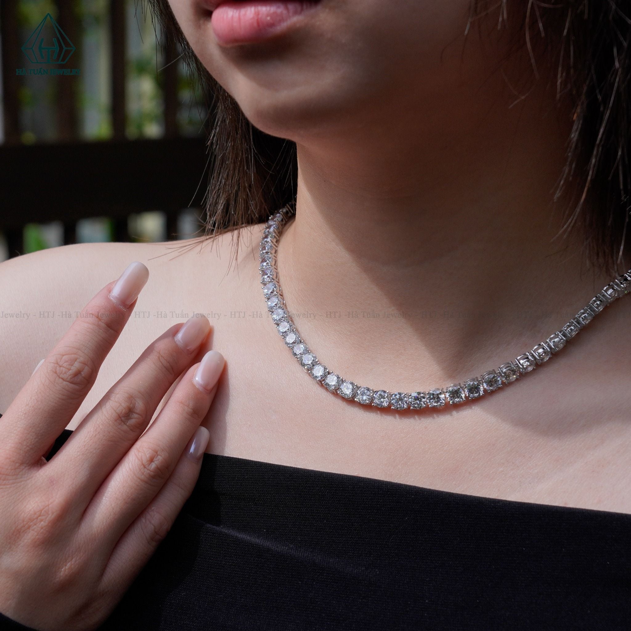  NCX085 6mm Dây chuyền full đá CZ 