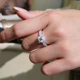  RX607 6.5mm Nhẫn nữ vuông 