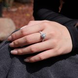  RX607 6.5mm Nhẫn nữ vuông 