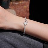  B057 Lắc tay full cz khoá trái tim 