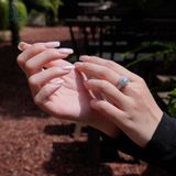  RX605 8mm Nhẫn nữ tròn 