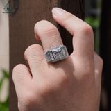  RMX181 7mm Nhẫn nam viền baguette 