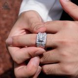  RMX183 6.5mm Nhẫn nam vuông baguette 