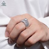  RMX184 8mm Nhẫn nam baguette 