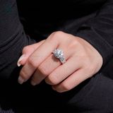  RX604 6mm Nhẫn nữ hoa đá 