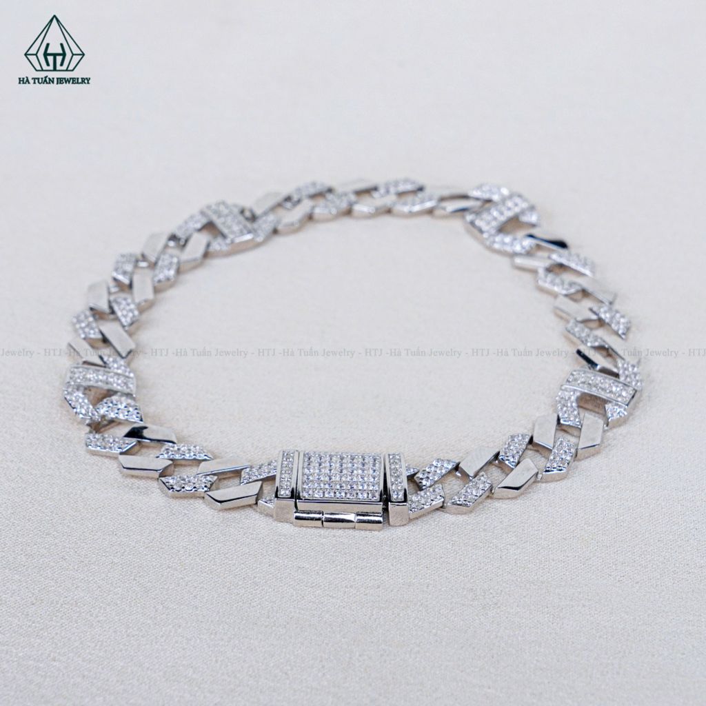 B054 8mm Lắc tay Cuban
