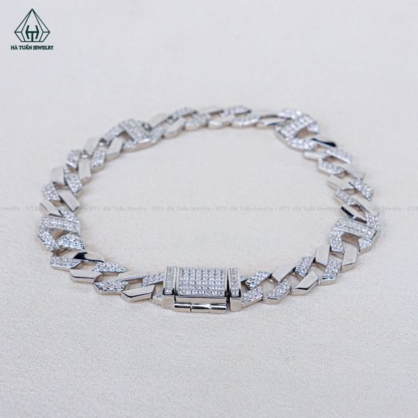  B054 8mm Lắc tay Cuban 