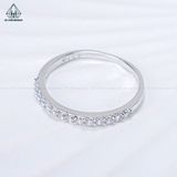  R989 1.2mm Nhẫn nữ full cz nửa hàng 