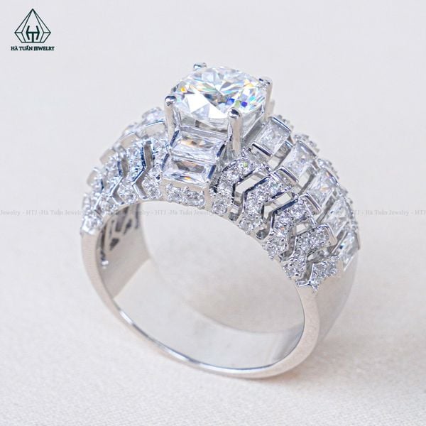  RMX184 8mm Nhẫn nam baguette 