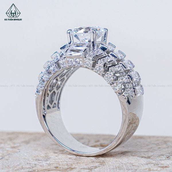  RMX184 8mm Nhẫn nam baguette (Không Giấy) 