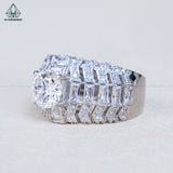  RMX184 8mm Nhẫn nam baguette (Không Giấy) 