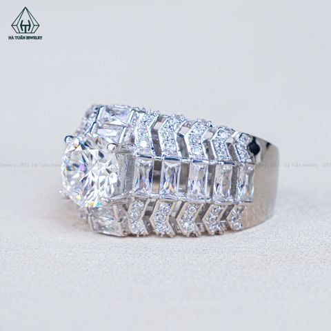 RMX184 8mm Nhẫn nam baguette (Không Giấy)