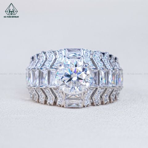 RMX184 8mm Nhẫn nam baguette (Không Giấy)