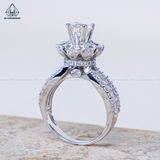  RX604 6mm Nhẫn nữ hoa đá 