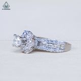  RX604 6mm Nhẫn nữ hoa đá 