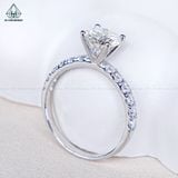  RX606 6.5mm Nhẫn nữ 4 chấu 