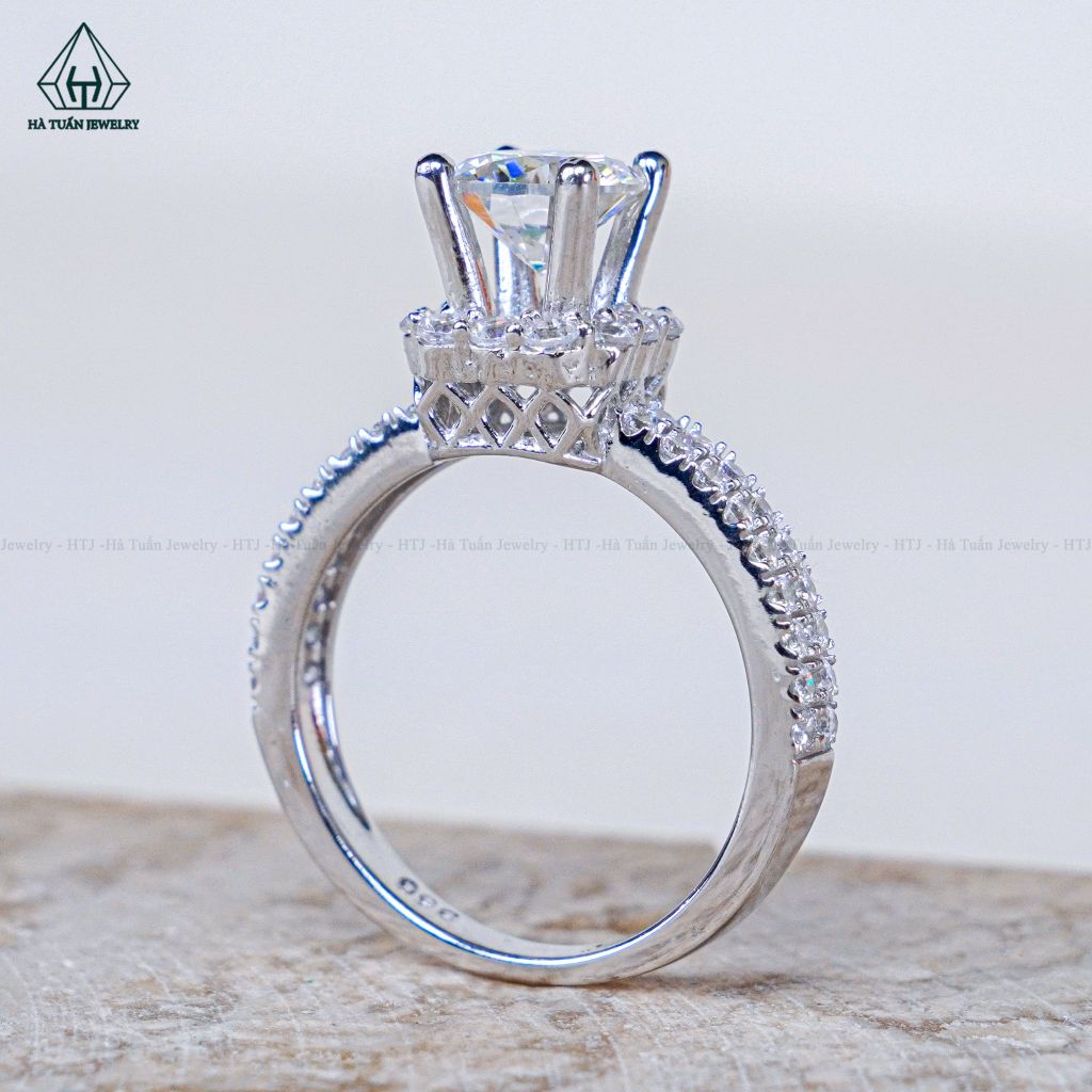 RX607 6.5mm Nhẫn nữ vuông