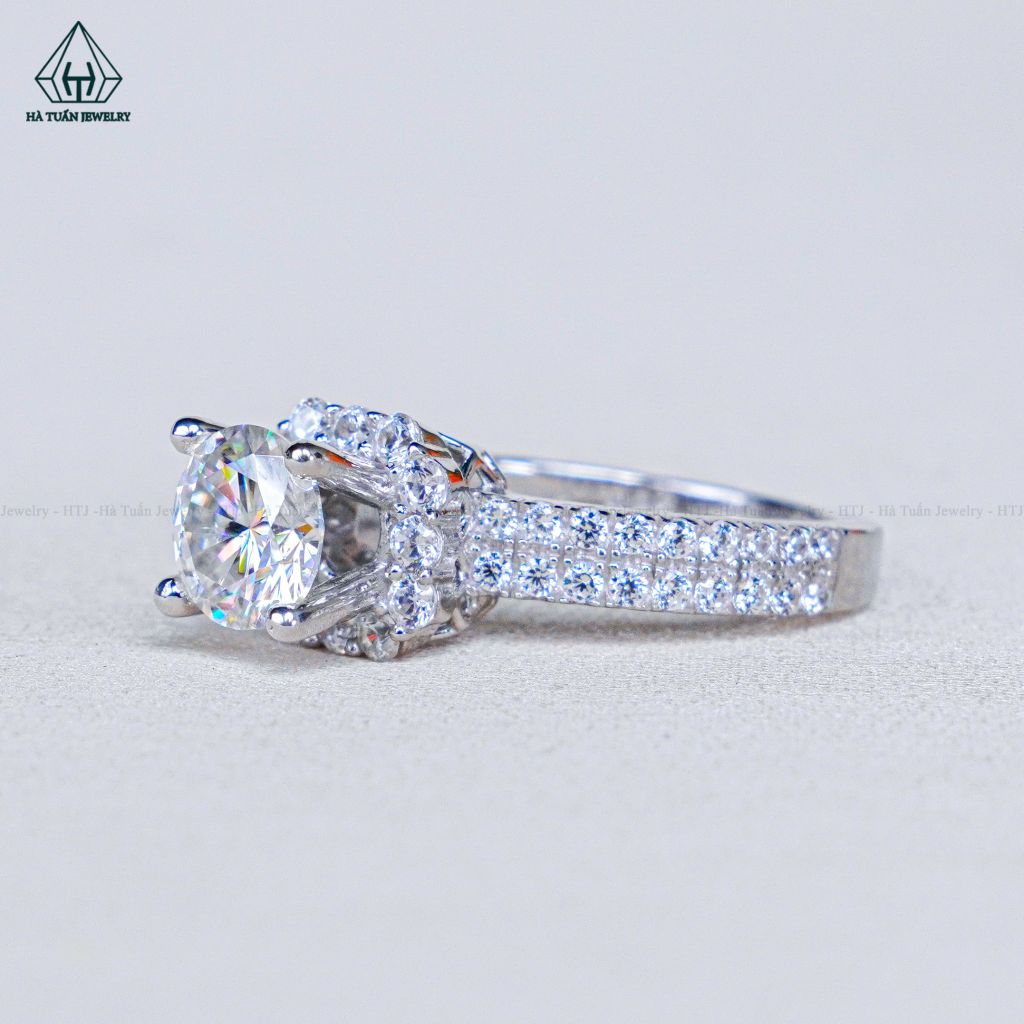 RX607 6.5mm Nhẫn nữ vuông