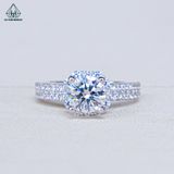  RX607 6.5mm Nhẫn nữ vuông 